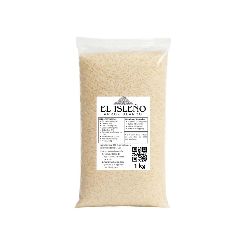 Arroz blanco El Isleño (1 kg / 2.20 lb) - Miniatura 1