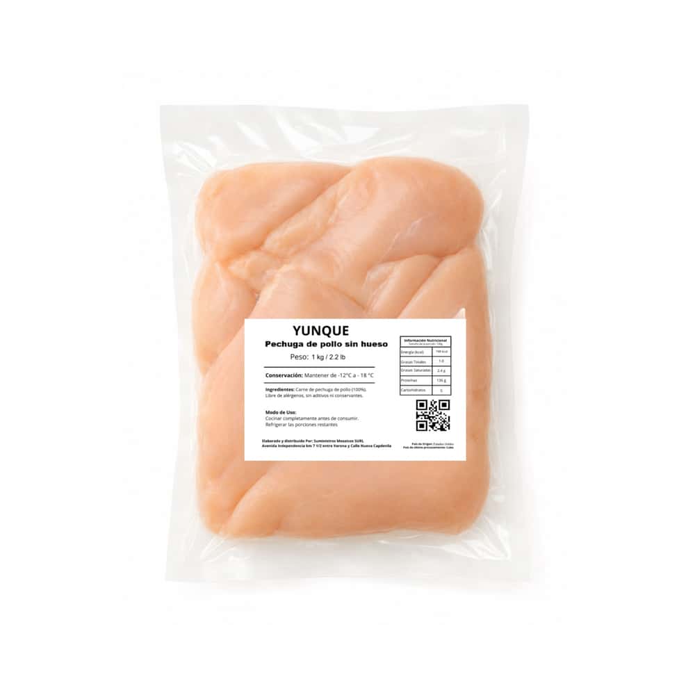 Pechuga de pollo sin hueso Yunque ( 4 x 1 kg / 2.2 lb) - Miniatura 3
