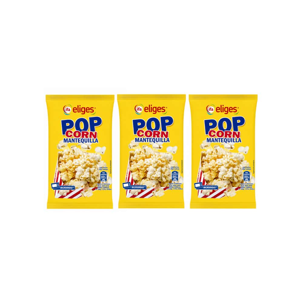 Rositas de maíz para microondas Ifa Eliges (3 x 100 g / 3.53 oz) - Miniatura 1