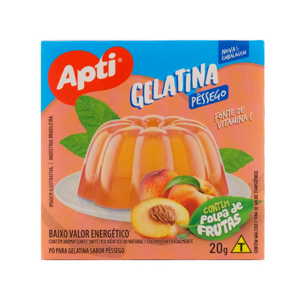 Gelatina sabor durazno Apti (20 g / 0.7 oz) - Miniatura 2