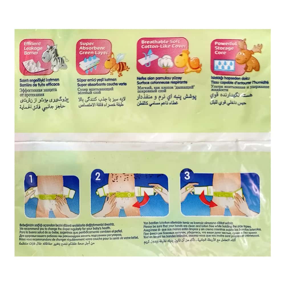 Pañales desechables para bebé etapa 2 Mini Lulla Baby (9 U) - Miniatura 2