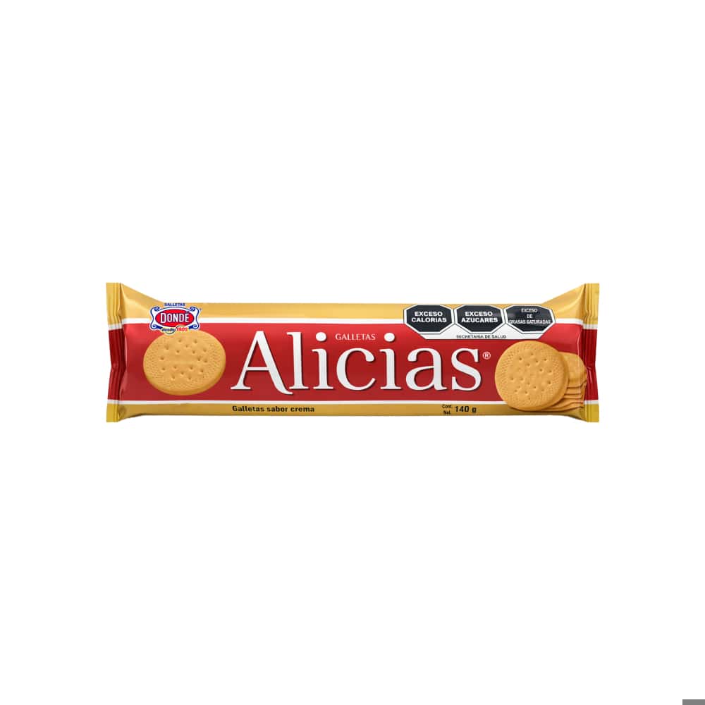Galletas Alicias sabor crema Dondé (160 g / 5.64 oz) - Miniatura 2