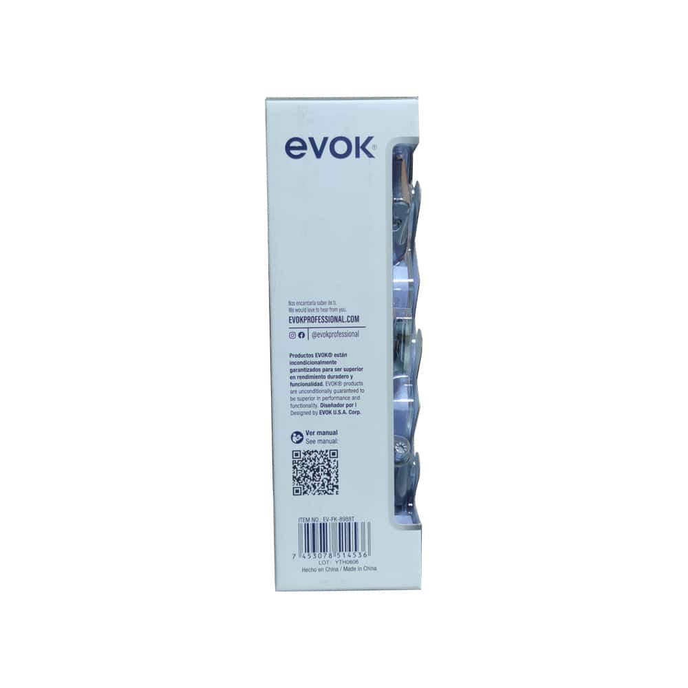 Set de máquina inalámbrica y recargable para cortar cabello incluye 6 cabezales de corte Evok - Miniatura 7
