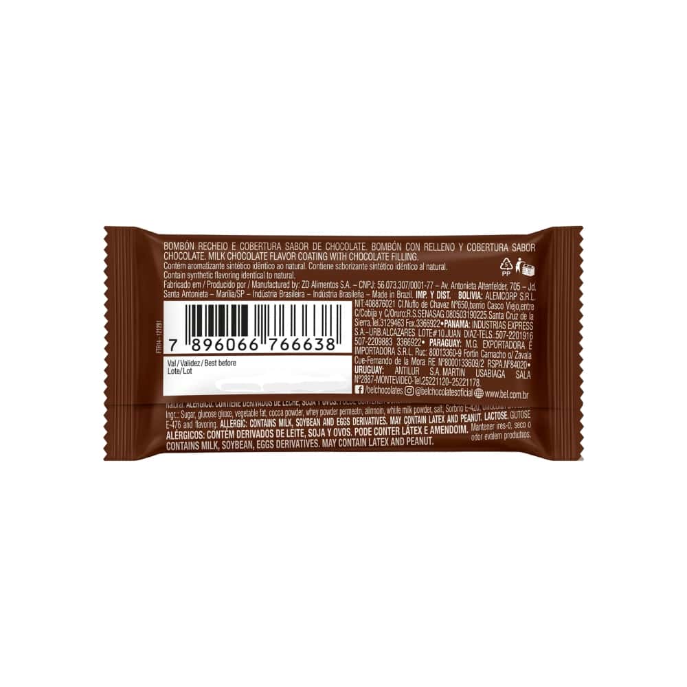 Bombón de chocolate relleno de crema de chocolate Bel (9 g / 0.32 oz) - Miniatura 3
