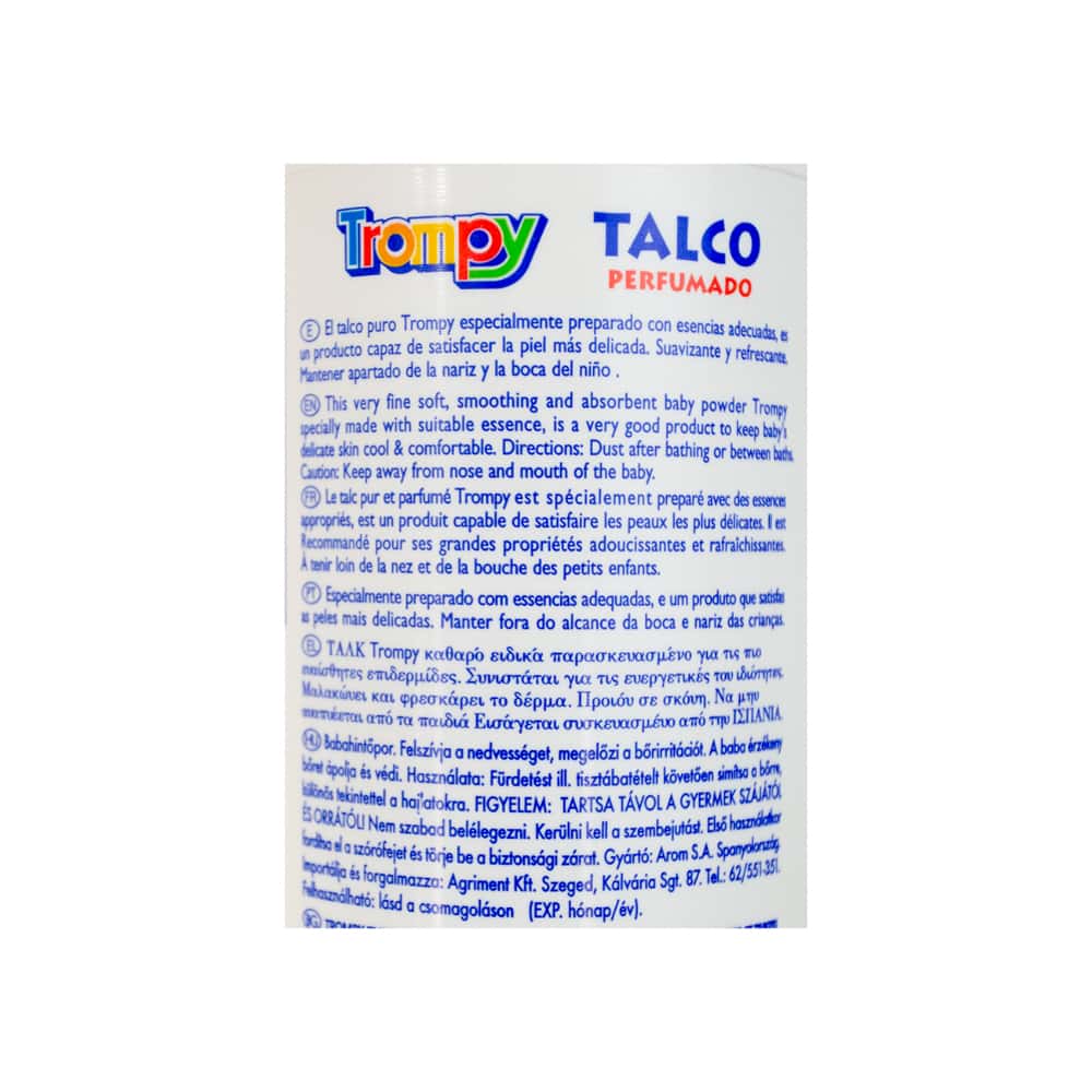 Talco perfumado infantil Trompy (500 g / 1.10 lb) - Miniatura 2