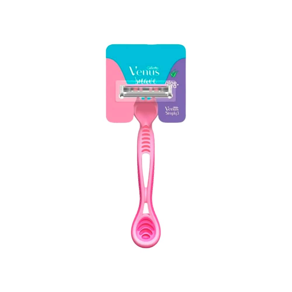 Máquina de afeitar desechable con lubricación de extracto de áloe de vera para damas Venus Suave Gillette - Miniatura 2