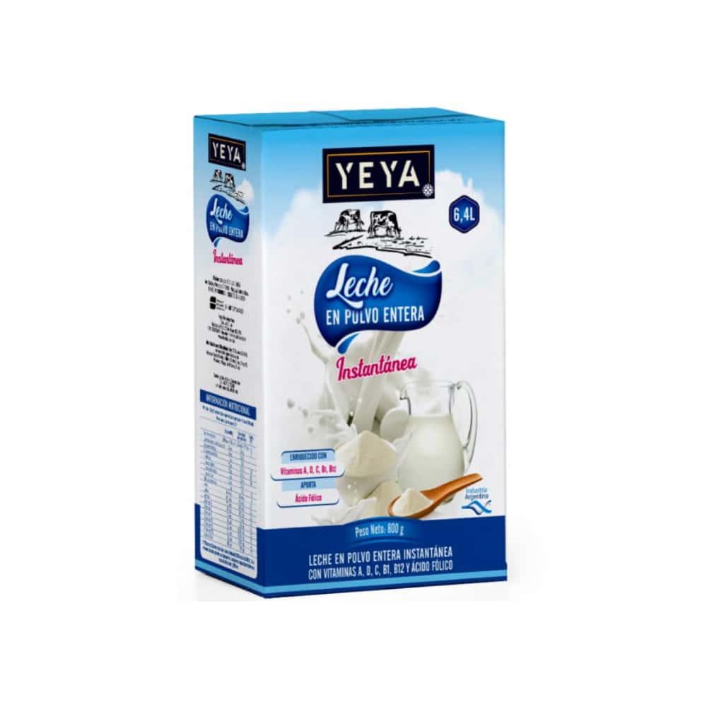 Leche en polvo entera YEYA (8 x 800 g / 1.76 lb) - Miniatura 4