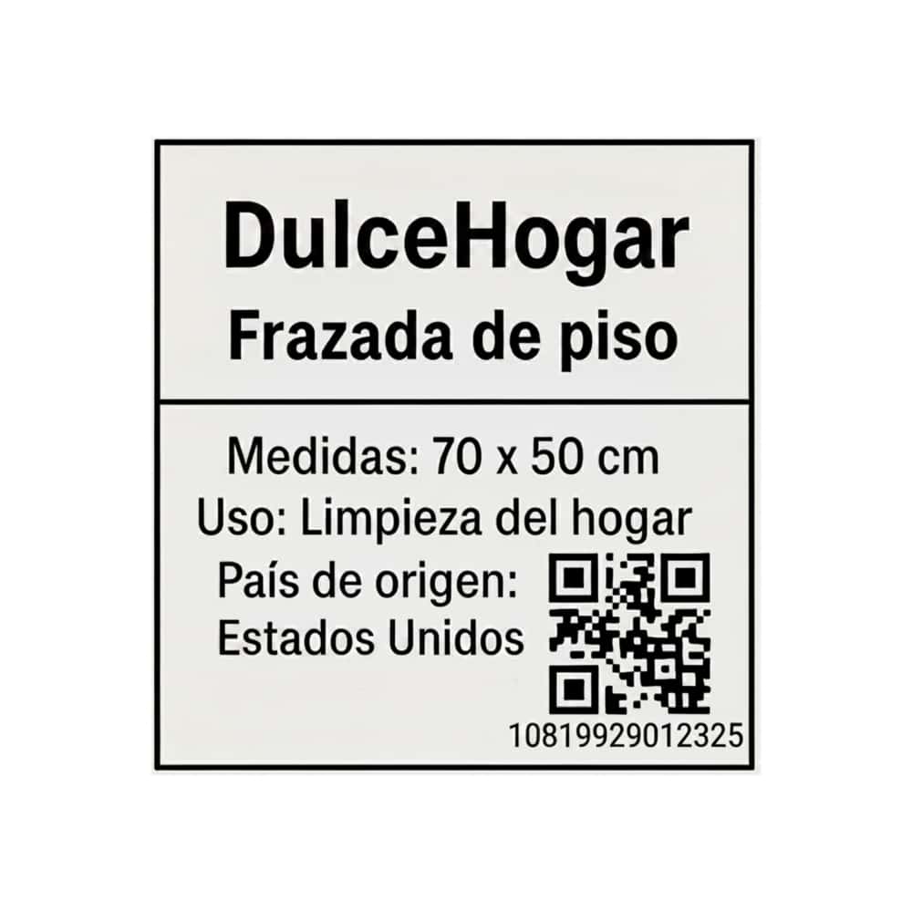 Frazada para limpiar el piso 100 % viscosa DulceHogar - Miniatura 3