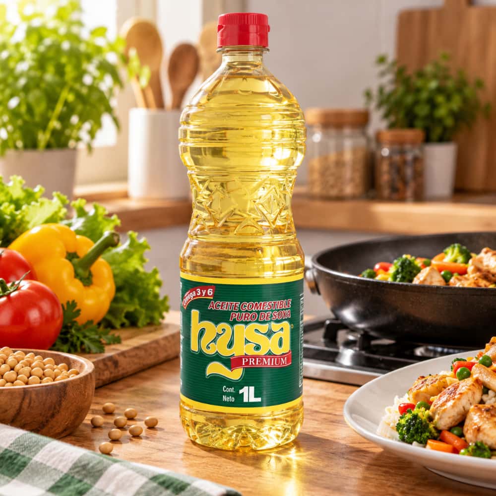 Aceite de soya puro Hysa (1 L) - Miniatura 5