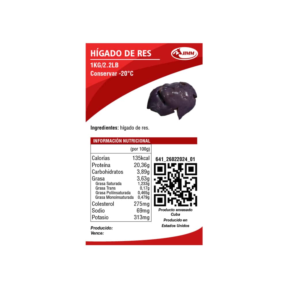 Hígado de res Jimm (1 kg / 2.20 lb) - Miniatura 4