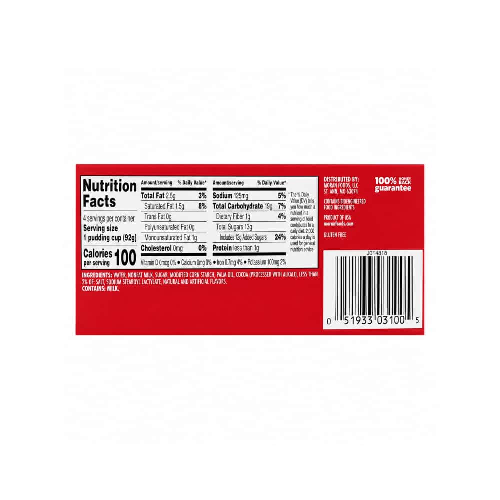 Natilla de chocolate Sunny's (4 x 92.1 g / 3.25 oz) - Miniatura 6