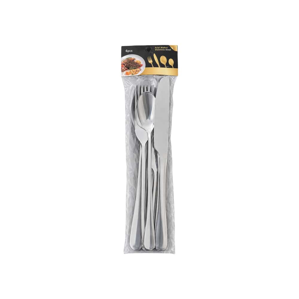 Set de 6 piezas de cubiertos de acero inoxidable Alat Makan - Miniatura 1