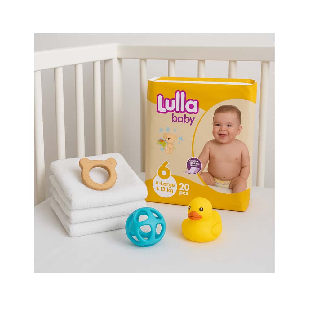 Pañales desechables para bebé etapa 6 X-Large Lulla Baby (20 U) - Miniatura 6