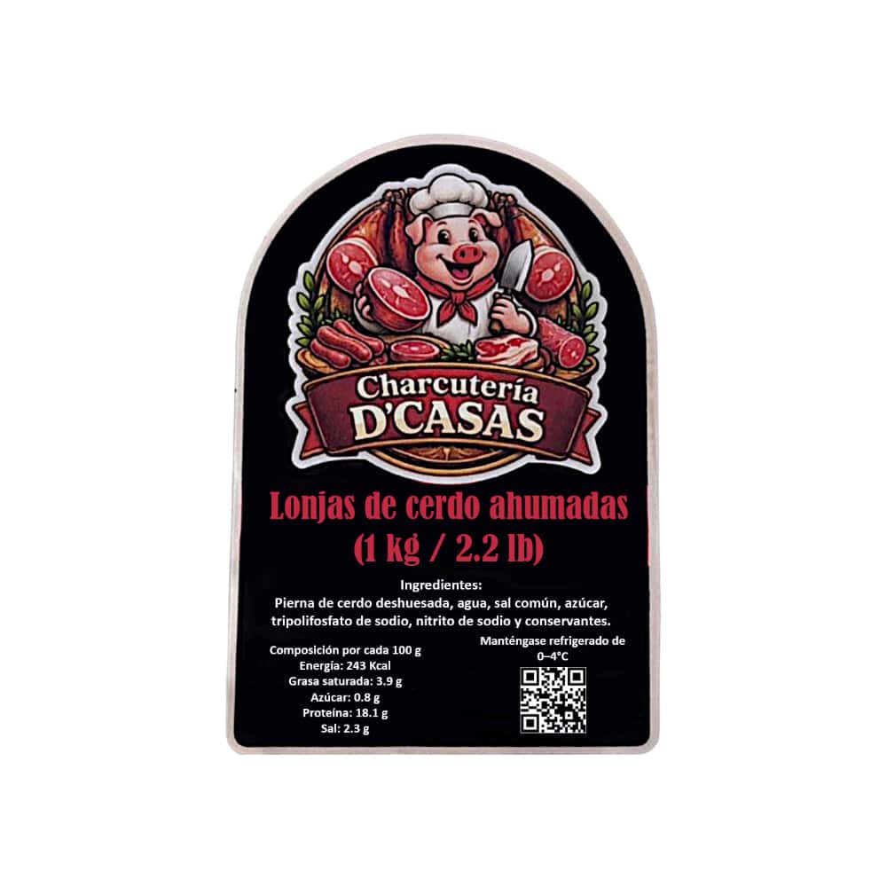 Lonjas de cerdo ahumadas D'Casas (1 kg / 2.2 lb) - Miniatura 3