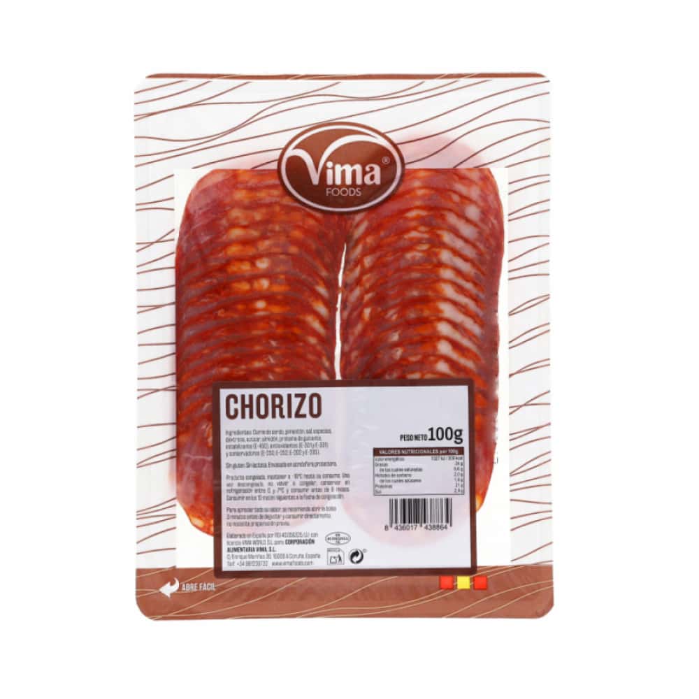 Chorizo en lonchas Vima Foods (100 g / 3.52 oz) - Miniatura 3