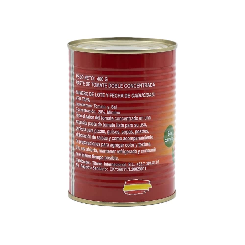 Pasta de tomate doble concentrada Naya (400 g / 14.11 oz) - Miniatura 3