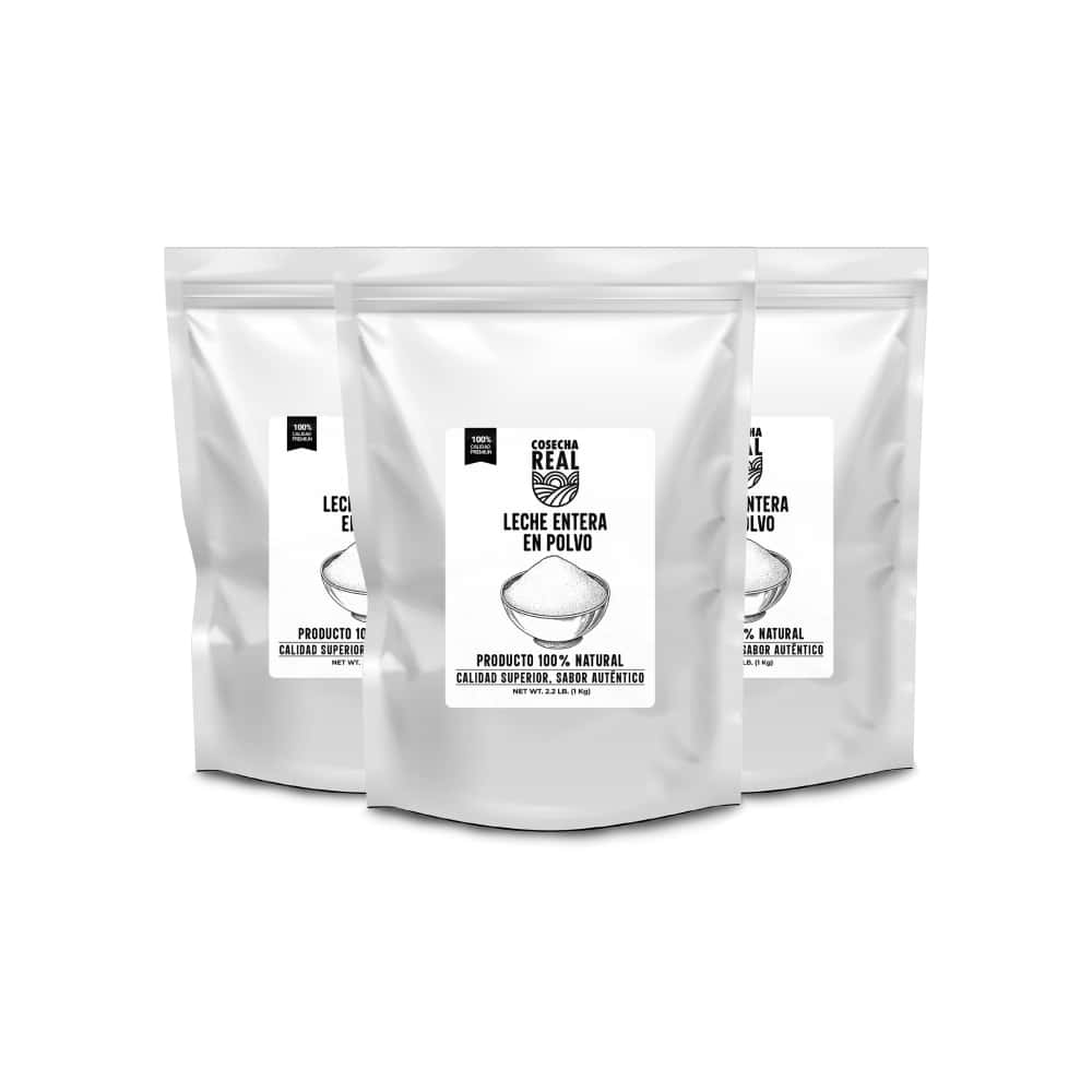Leche entera en polvo Cosecha Real (3 x 1 kg / 2.2 lb) - Miniatura 1