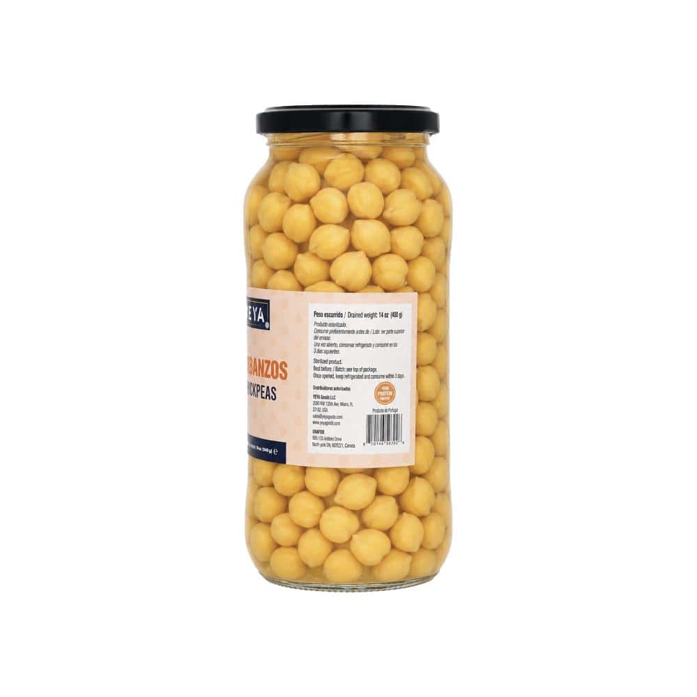 Garbanzos en frasco de vidrio YEYA (540 g / 19 oz) - Miniatura 2