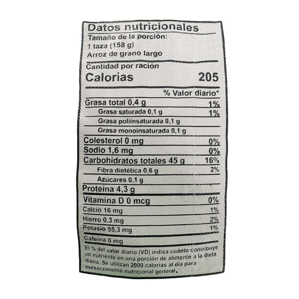 Arroz de grano largo 5% de grano partido Tatine (8 x 25 kg / 55.1 lb) - Miniatura 2
