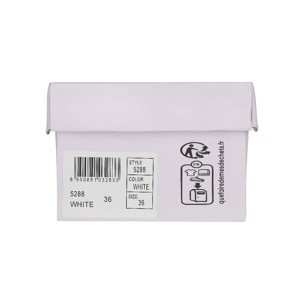 Sandalias planas blancas con correas cruzadas y nudo para mujer CM PARIS (Talla 38) - Miniatura 3