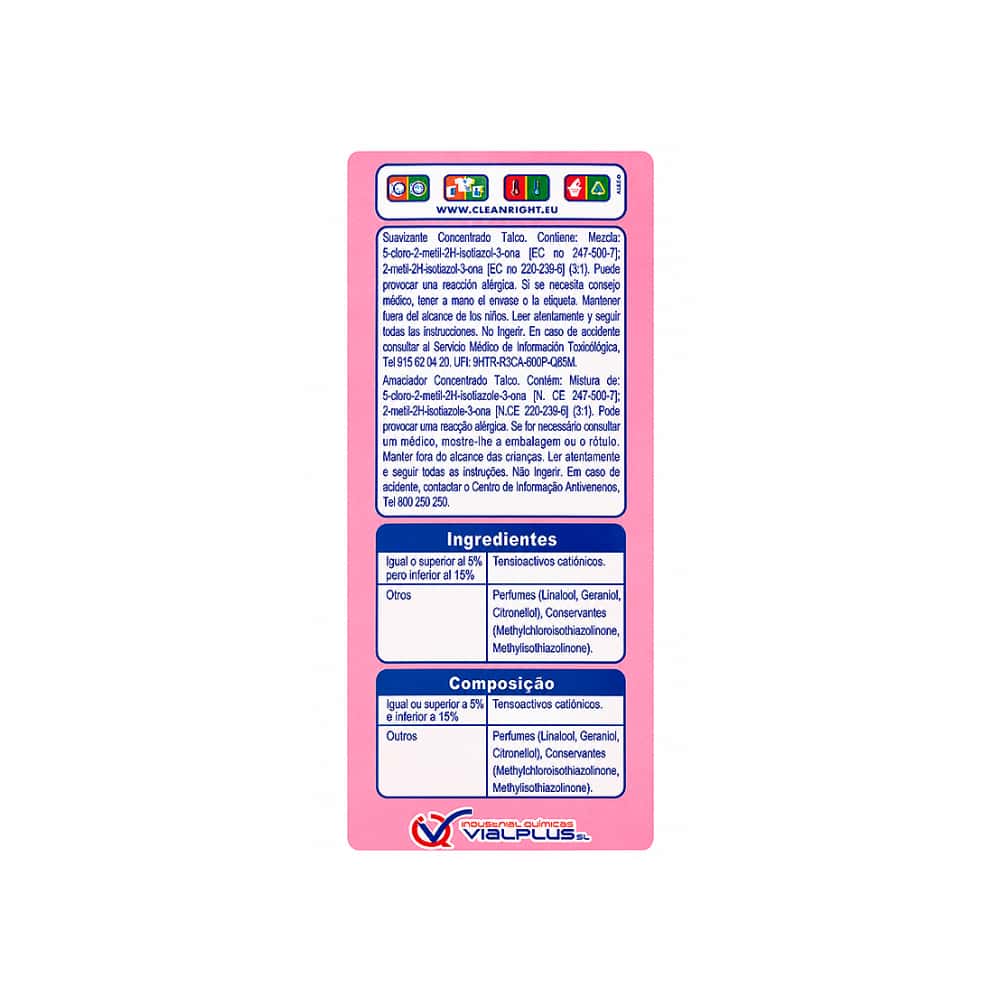 Suavizante concentrado olor talco Vial Plus (2 L) - Miniatura 2