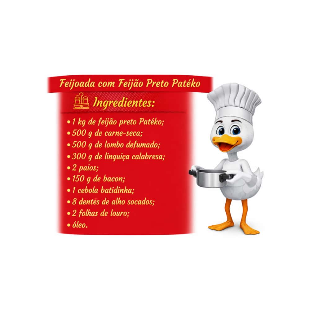 Frijoles negros Patéko (500 g / 1.1 lb) - Miniatura 4