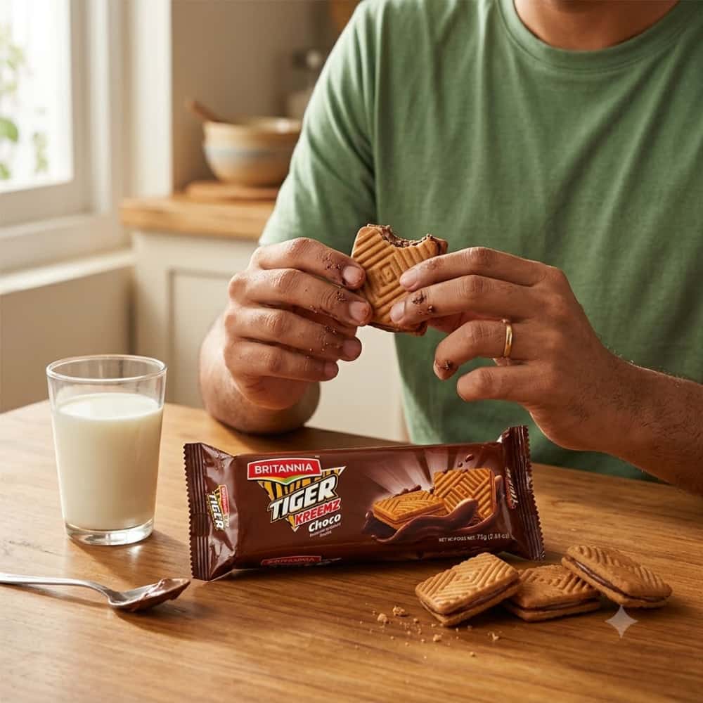 Galletas sándwich con crema sabor chocolate Britannia Tiger (75 g / 2.64 oz) - Miniatura 5