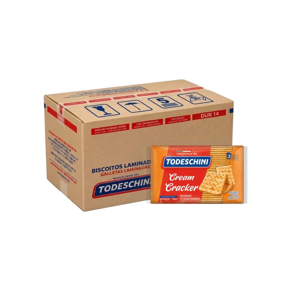 Galletas cream cracker Todeschini (20 x 360 g / 12.7 oz) - Miniatura 1
