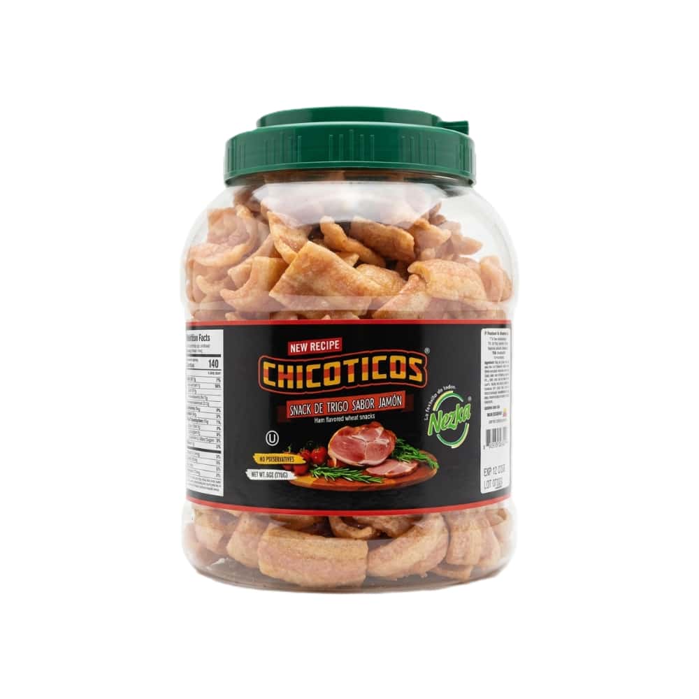 Chicoticos Snack de trigo crujiente sabor a jamón Nezka (170 g / 6 oz) - Miniatura 1