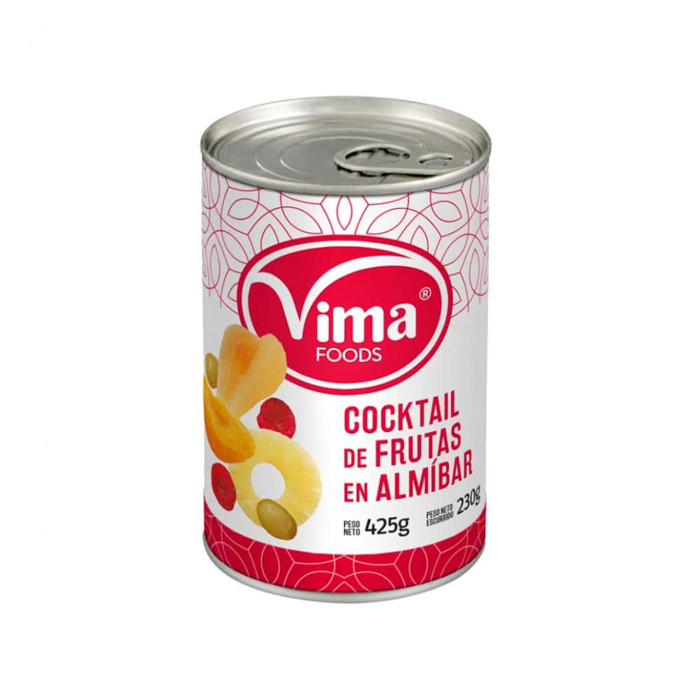 Cóctel de frutas en almíbar Vima Foods (425 g / 15 oz) - Miniatura 1