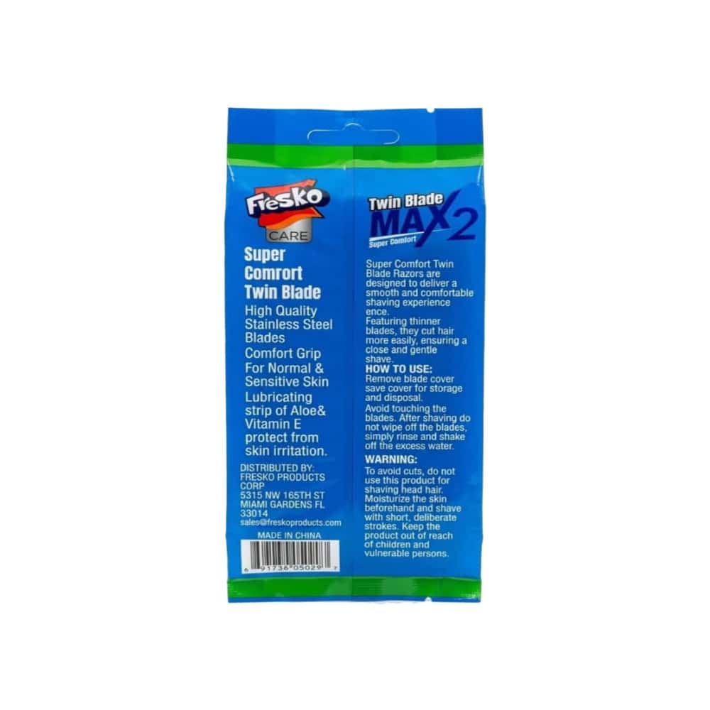 Máquinas de afeitar desechables de doble hoja Fresko Care (10 U) - Miniatura 2