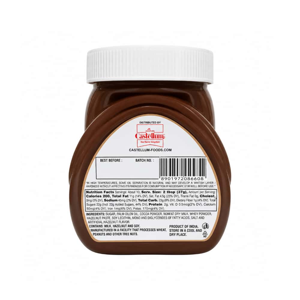Crema de avellanas con cacao - tipo nutella - Nuty Cream Castellum (150 g / 5.3 oz) - Miniatura 2