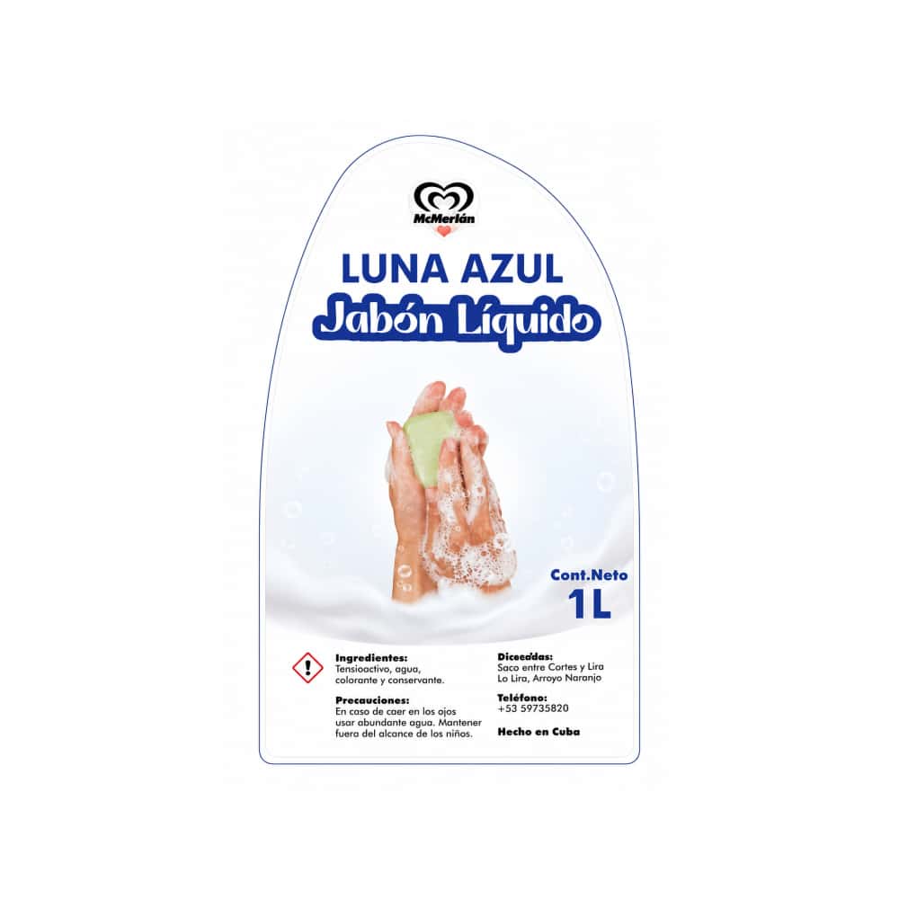 Jabón líquido Luna Azul McMerlán (1 L) - Miniatura 3