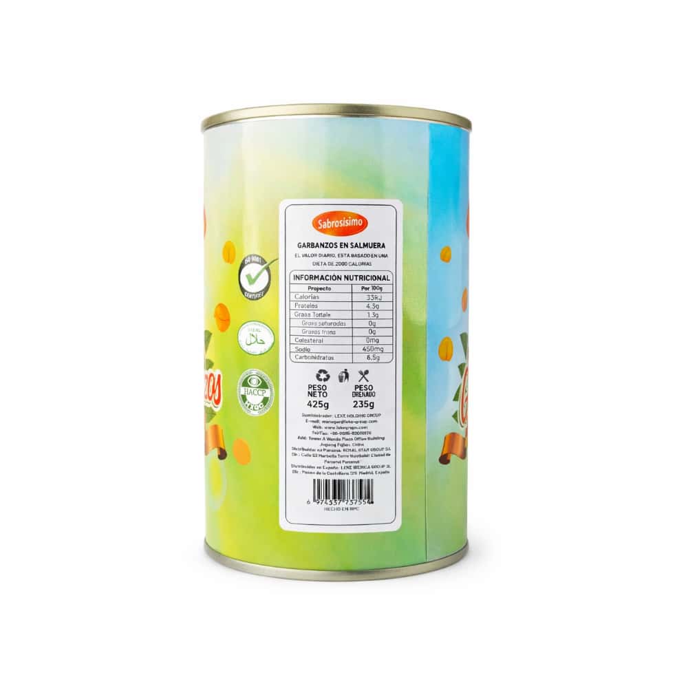 Combo de Garbanzos en salmuera Sabrosísimo (6 x 425 g / 14.99 oz) - Miniatura 2