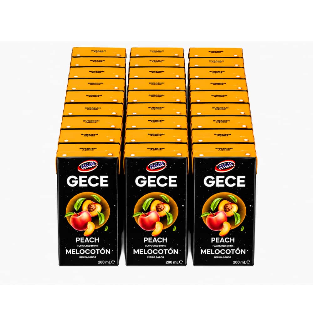 Bebida sabor melocotón Gece (27 x 200 ml) - Miniatura 1