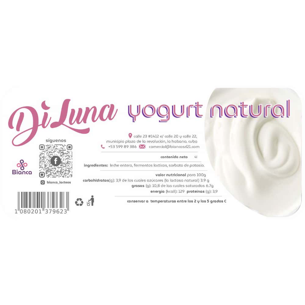 Yogurt natural Diluna (4 L) - Miniatura 3