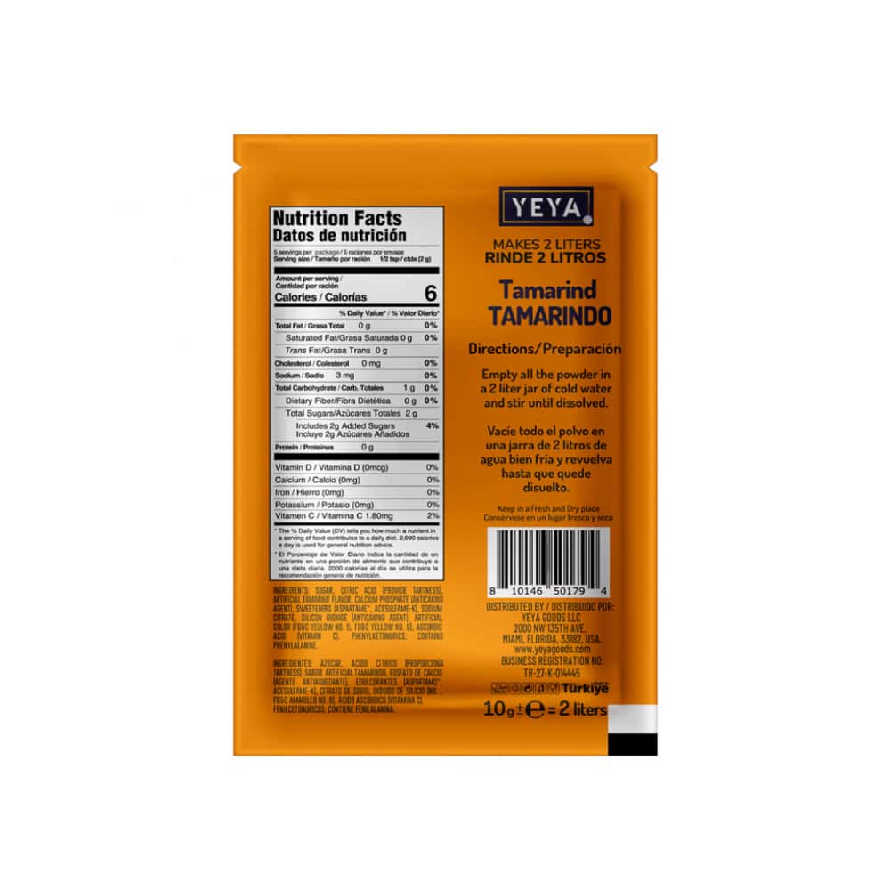 Refresco instantáneo sabor tamarindo YEYA (26 x 10 g) - Miniatura 2