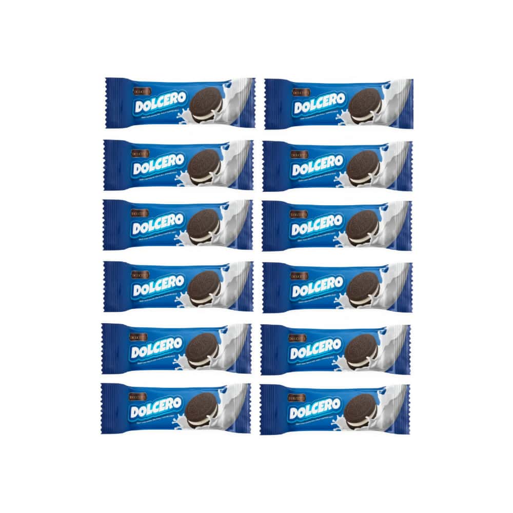 Galleta crujiente de cacao con crema de vainilla Dolcero Dolcetti (12 x 56 g / 1.97 oz) - Miniatura 1