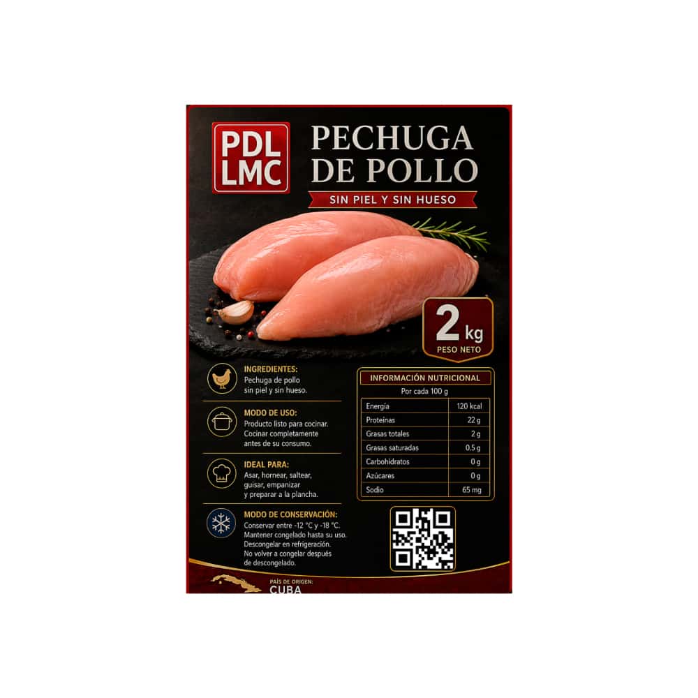 Pechuga de pollo sin piel y sin hueso PDL LMC (2 kg / 4.4 lb) - Miniatura 4