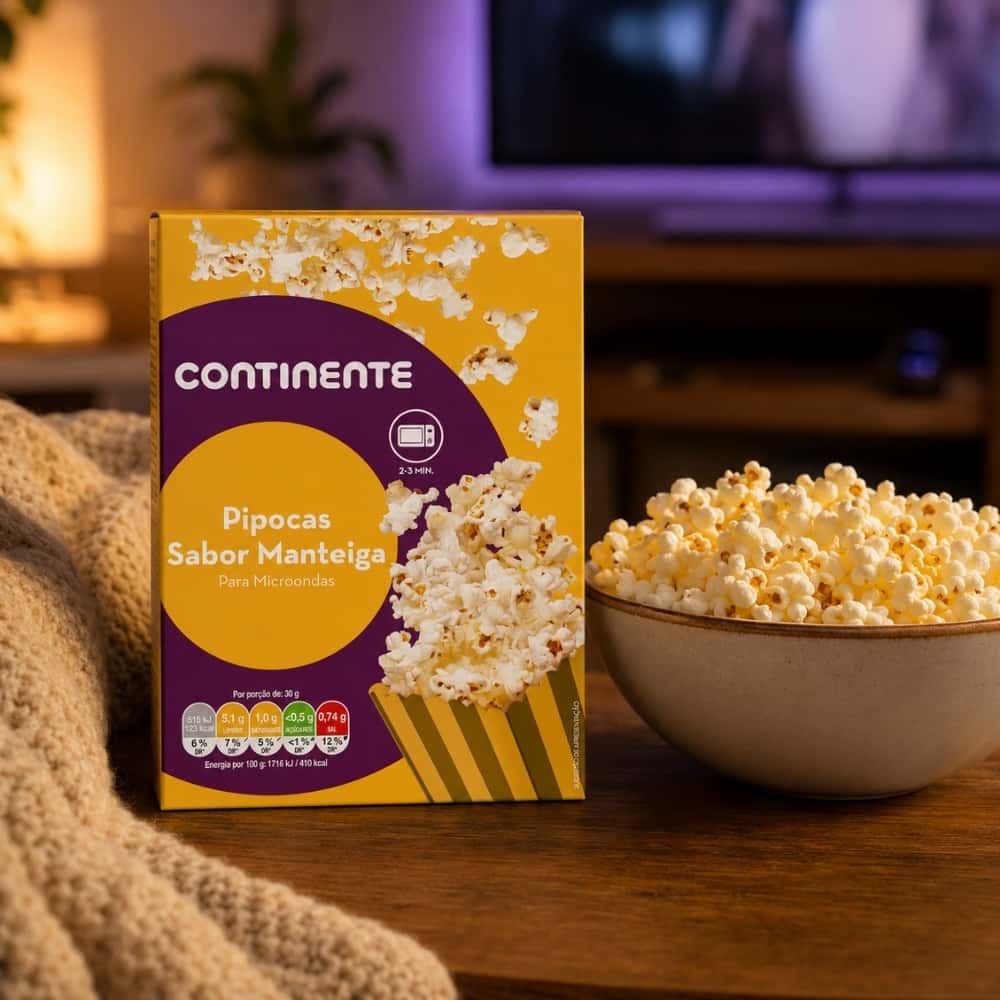 Palomitas de maíz con mantequilla para microondas Continente (3 x 90 g / 3.17 oz) - Miniatura 3
