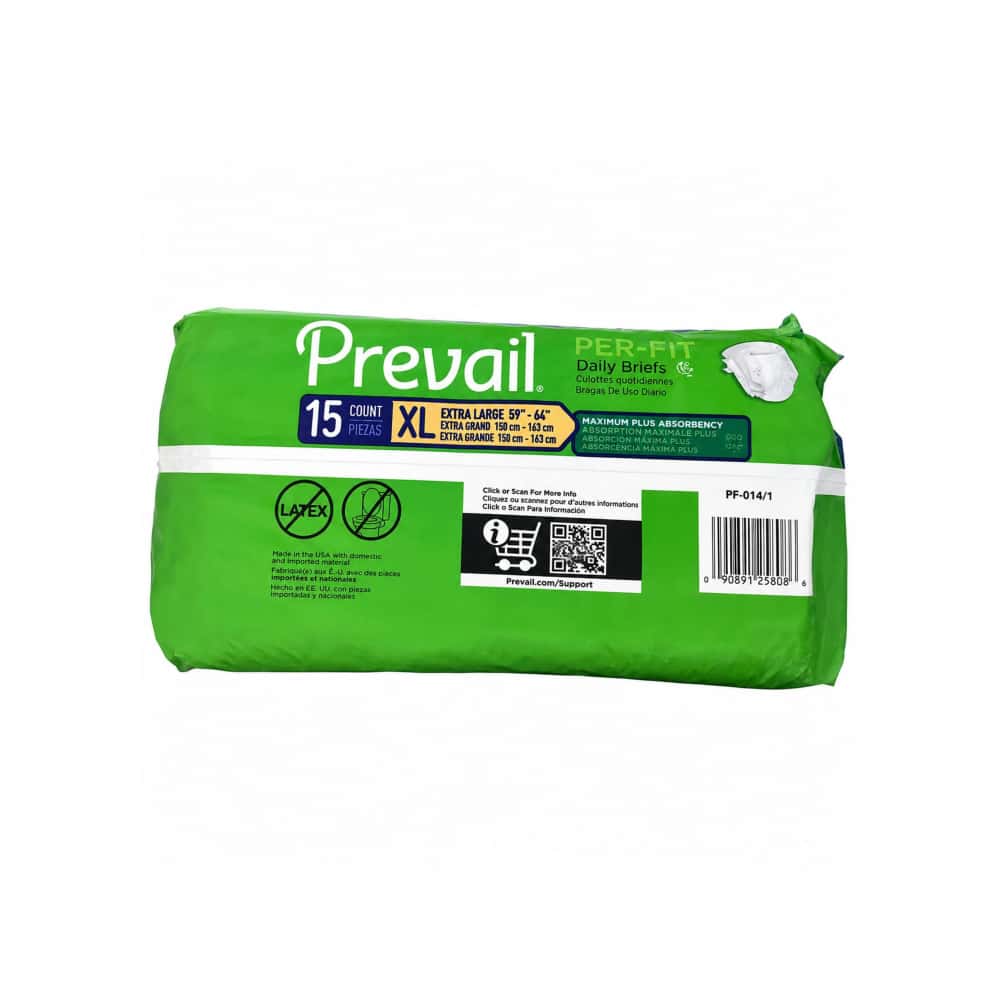 Pañales desechables para adultos talla XL Prevail PER-FIT (15 U) - Miniatura 2
