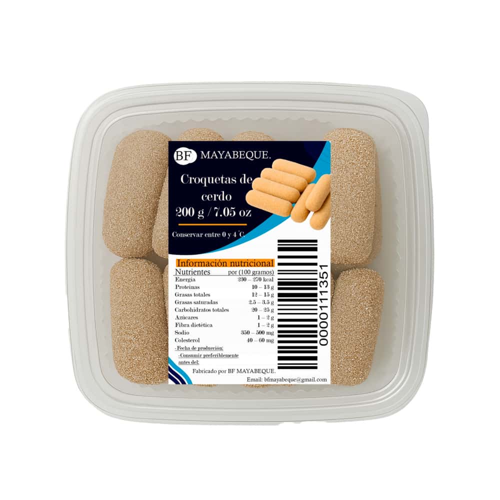 Croquetas de cerdo BF Mayabeque (200 g / 7.05 oz) - Miniatura 4