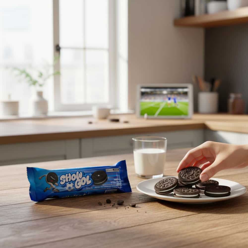 Galletas rellenas con crema sabor vainilla Show Gol (4 x 76 g / 2.68 oz) - Miniatura 4