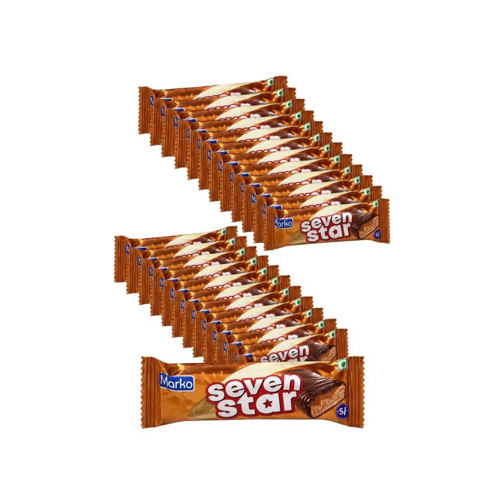 Barras de chocolates rellenos de caramelo Seven Star Marko (30 x 13 g) - Miniatura 3