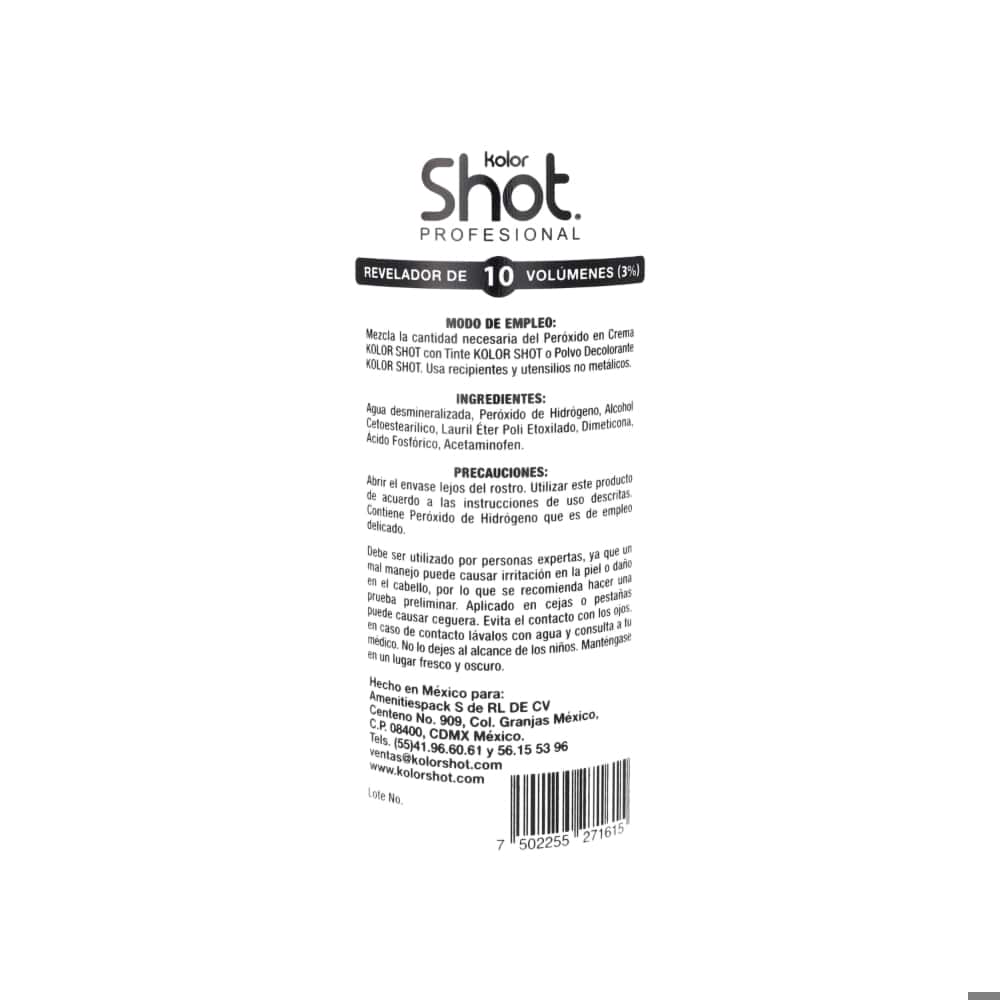 Kolor Shot peróxido en crema 10 (810 g / 27.3 oz) - Miniatura 6
