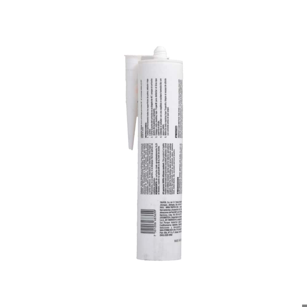 Silicona translúcida para sellado y uso general Truper SIL-100T (280 ml) - Miniatura 3