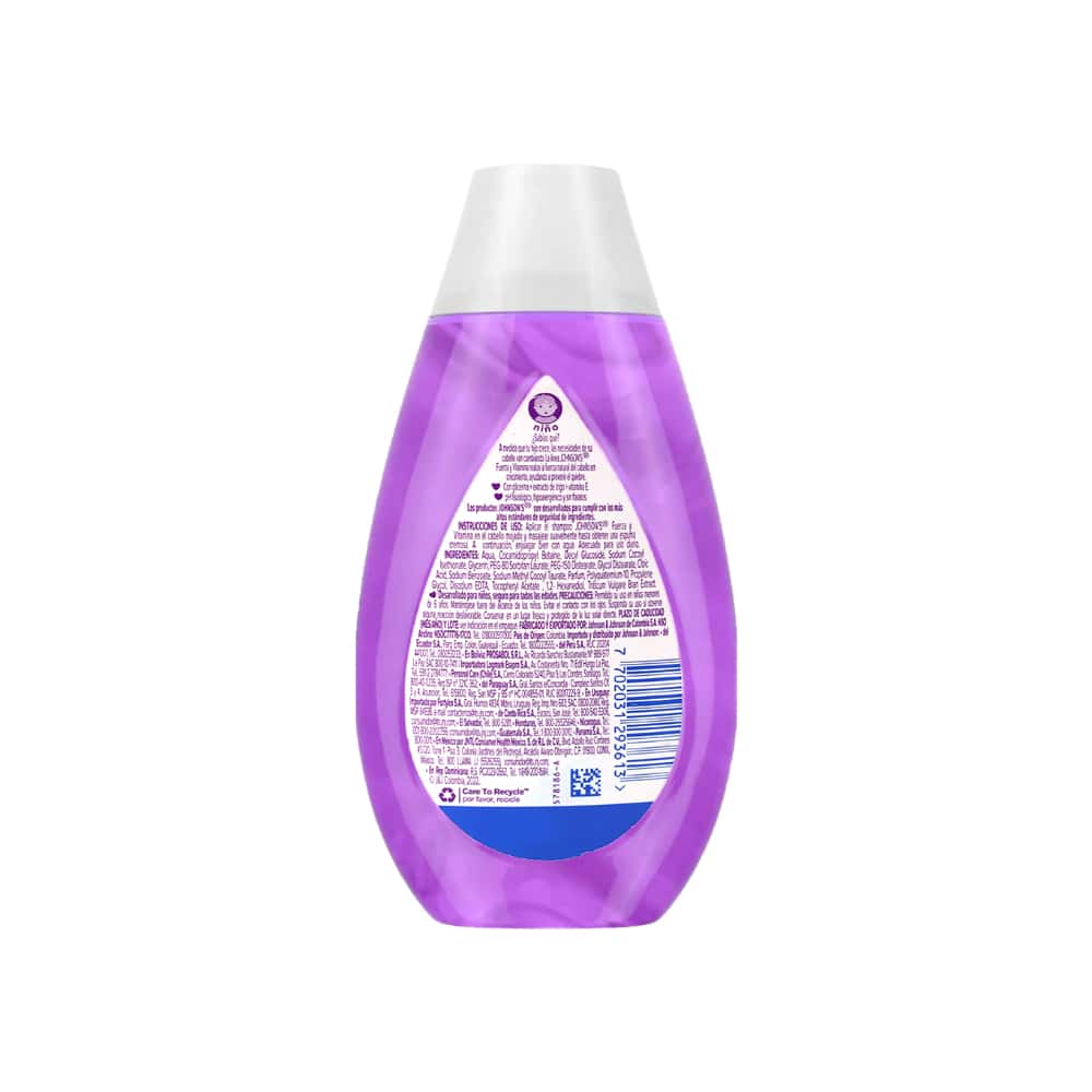 Champú para bebés fuerza y vitamina Johnson's (200 ml) - Miniatura 4