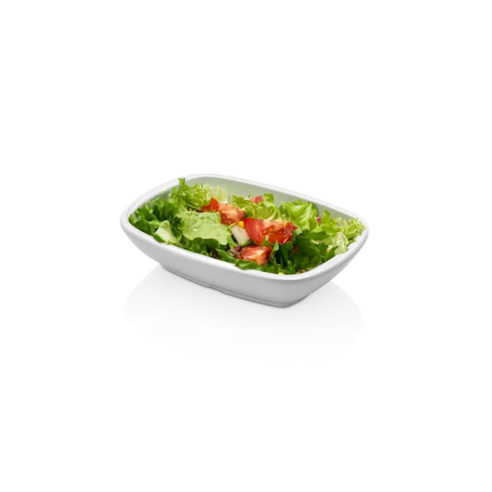 Plato rectangular color blanco crema Kulsan - Miniatura 3