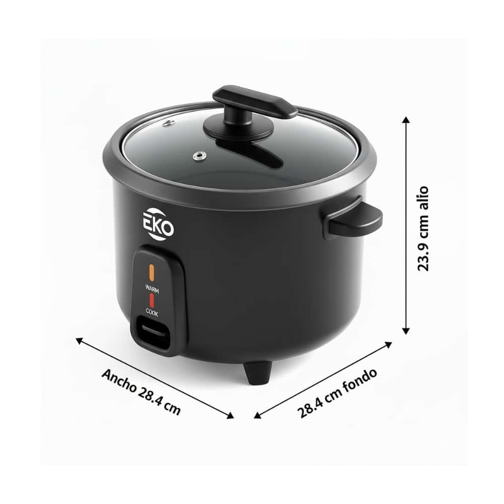 Olla arrocera eléctrica negra Eko CFXB-1.8EKO - Miniatura 2