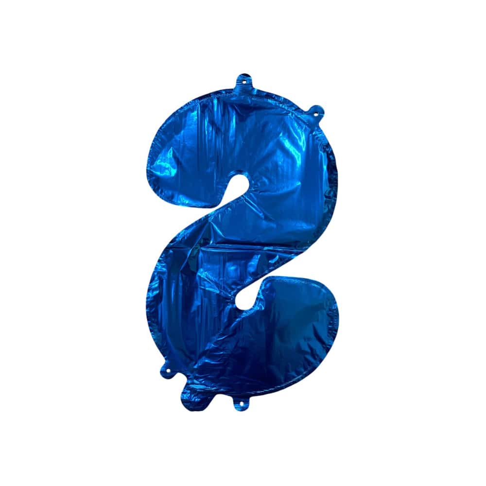 Globo azul número 8 Balloon (16 pulgadas) - Miniatura 2